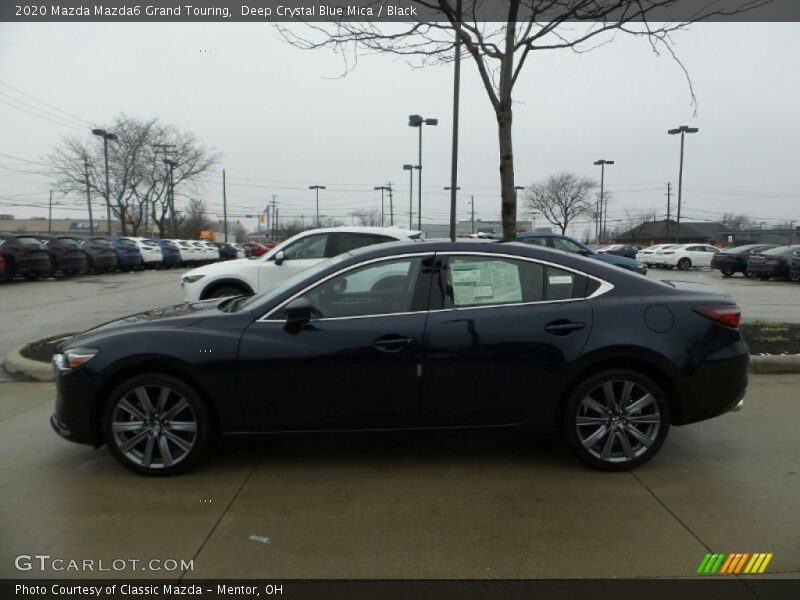 Deep Crystal Blue Mica / Black 2020 Mazda Mazda6 Grand Touring