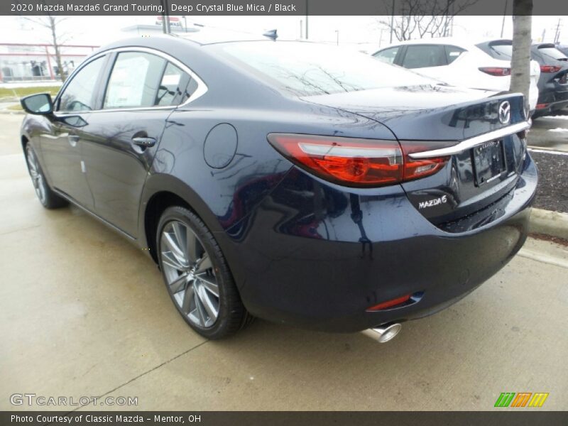 Deep Crystal Blue Mica / Black 2020 Mazda Mazda6 Grand Touring