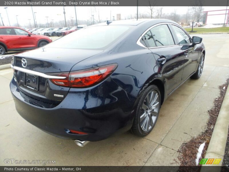 Deep Crystal Blue Mica / Black 2020 Mazda Mazda6 Grand Touring
