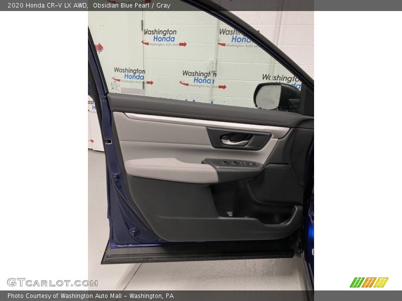 Obsidian Blue Pearl / Gray 2020 Honda CR-V LX AWD