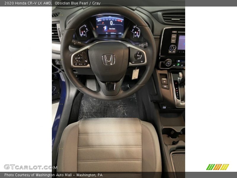 Obsidian Blue Pearl / Gray 2020 Honda CR-V LX AWD
