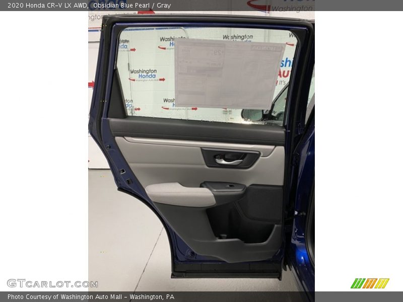 Obsidian Blue Pearl / Gray 2020 Honda CR-V LX AWD