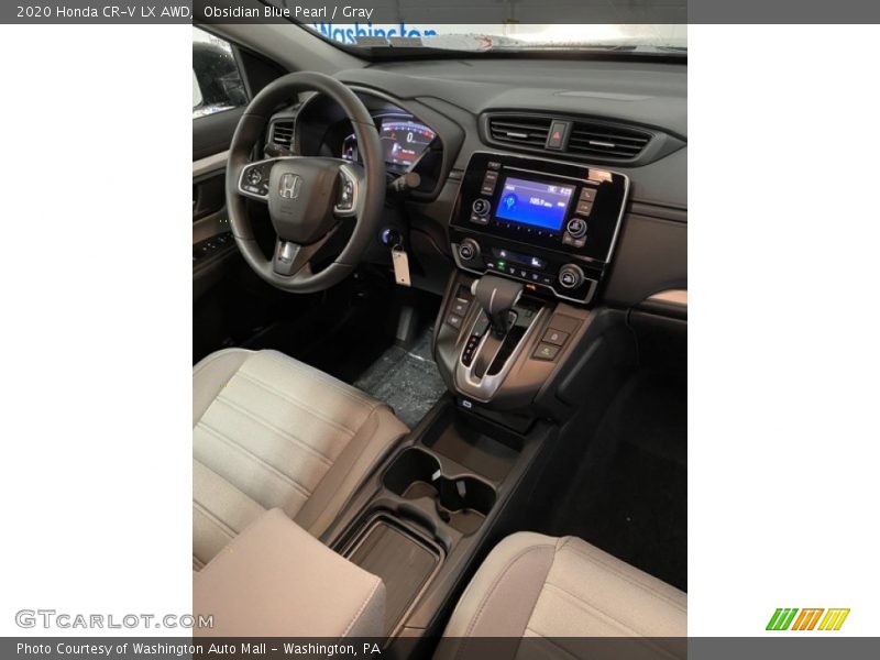 Obsidian Blue Pearl / Gray 2020 Honda CR-V LX AWD
