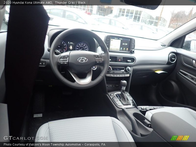 Thunder Gray / Black 2020 Hyundai Kona Ultimate AWD