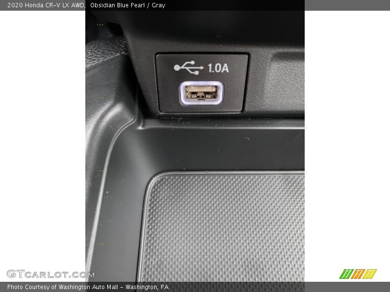 Obsidian Blue Pearl / Gray 2020 Honda CR-V LX AWD
