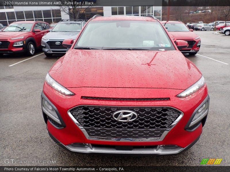 Pulse Red / Black 2020 Hyundai Kona Ultimate AWD