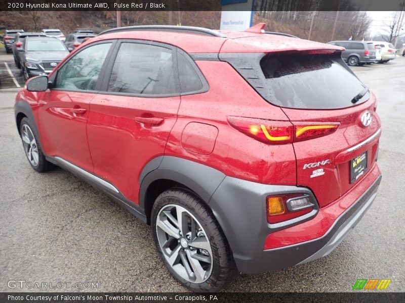 Pulse Red / Black 2020 Hyundai Kona Ultimate AWD