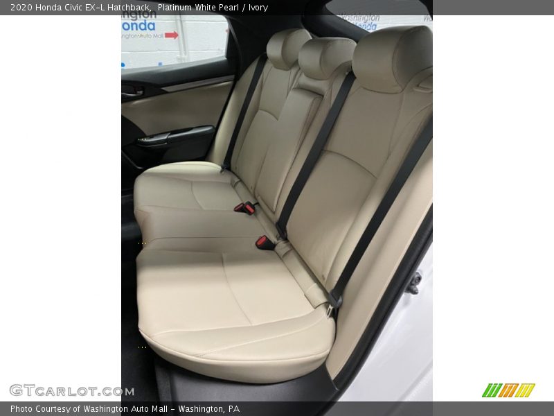 Platinum White Pearl / Ivory 2020 Honda Civic EX-L Hatchback