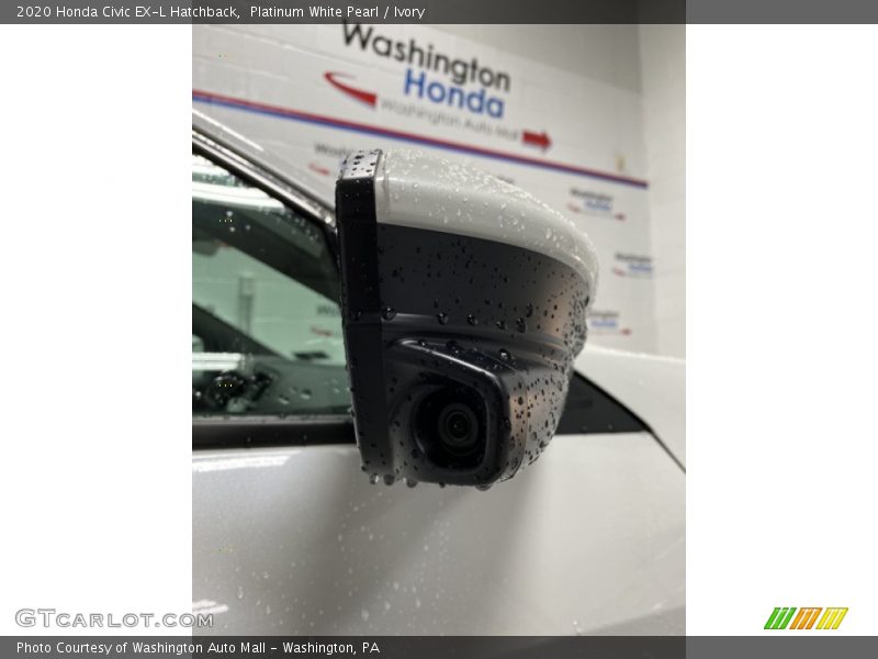 Platinum White Pearl / Ivory 2020 Honda Civic EX-L Hatchback