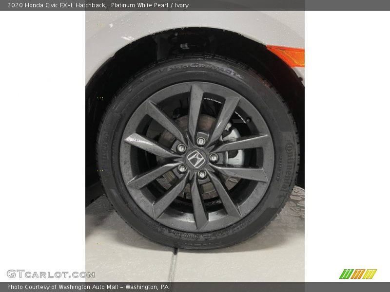 Platinum White Pearl / Ivory 2020 Honda Civic EX-L Hatchback