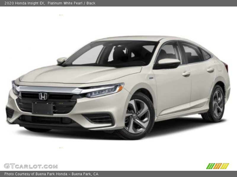 Platinum White Pearl / Black 2020 Honda Insight EX