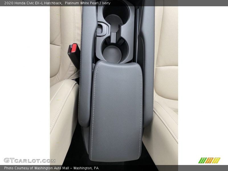 Platinum White Pearl / Ivory 2020 Honda Civic EX-L Hatchback
