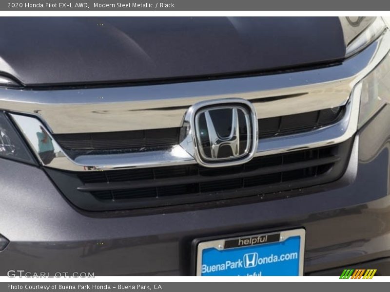 Modern Steel Metallic / Black 2020 Honda Pilot EX-L AWD