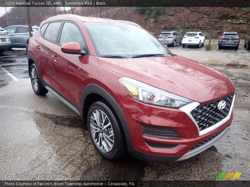 Gemstone Red / Black 2020 Hyundai Tucson SEL AWD
