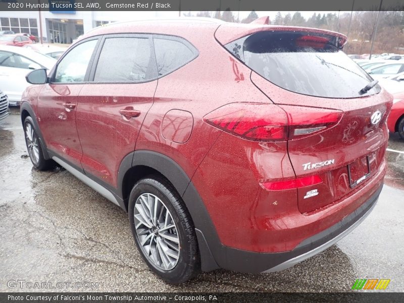 Gemstone Red / Black 2020 Hyundai Tucson SEL AWD