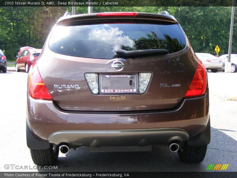 Deep Bordeaux Metallic / Cabernet 2003 Nissan Murano SL AWD