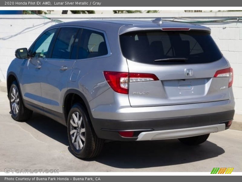 Lunar Silver Metallic / Gray 2020 Honda Pilot EX AWD