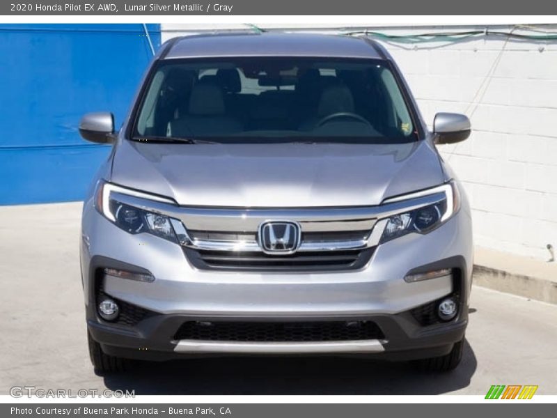 Lunar Silver Metallic / Gray 2020 Honda Pilot EX AWD
