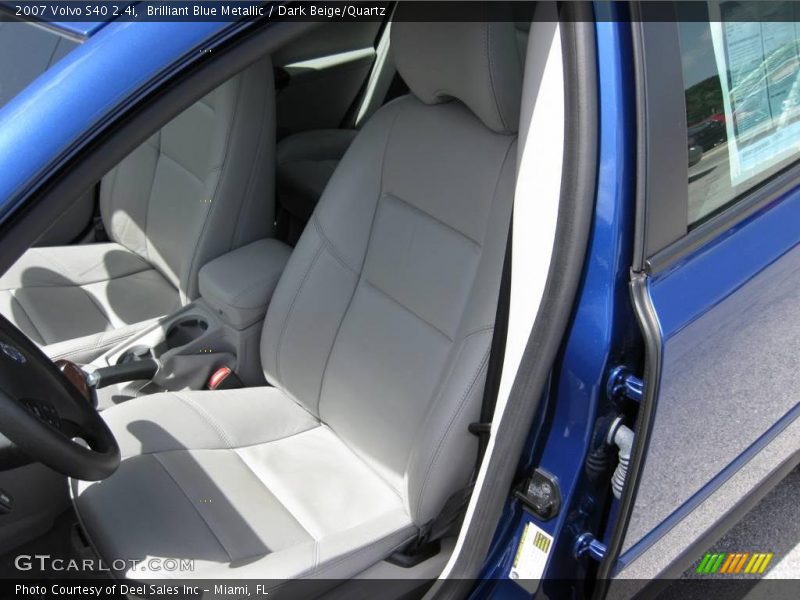 Brilliant Blue Metallic / Dark Beige/Quartz 2007 Volvo S40 2.4i