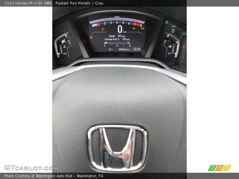 Radiant Red Metallic / Gray 2020 Honda CR-V EX AWD