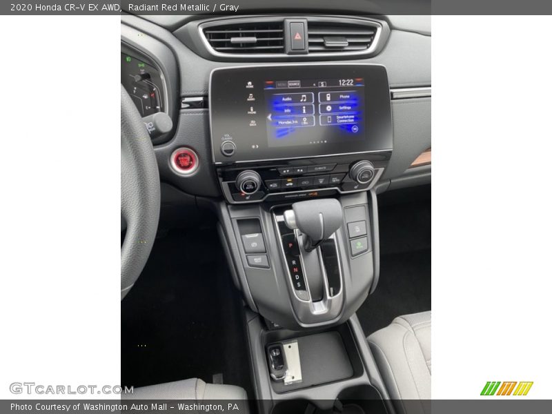 Radiant Red Metallic / Gray 2020 Honda CR-V EX AWD