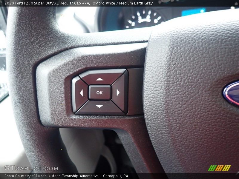Oxford White / Medium Earth Gray 2020 Ford F250 Super Duty XL Regular Cab 4x4