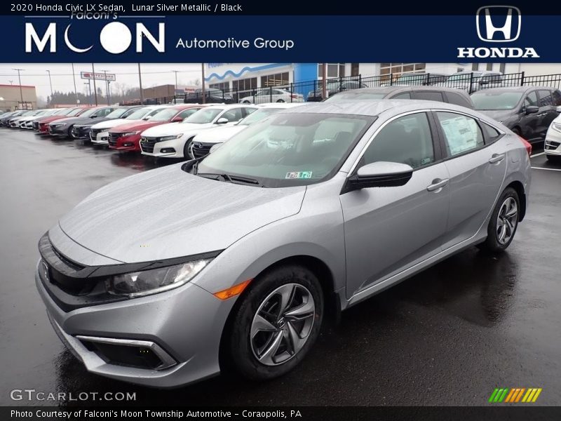 Lunar Silver Metallic / Black 2020 Honda Civic LX Sedan