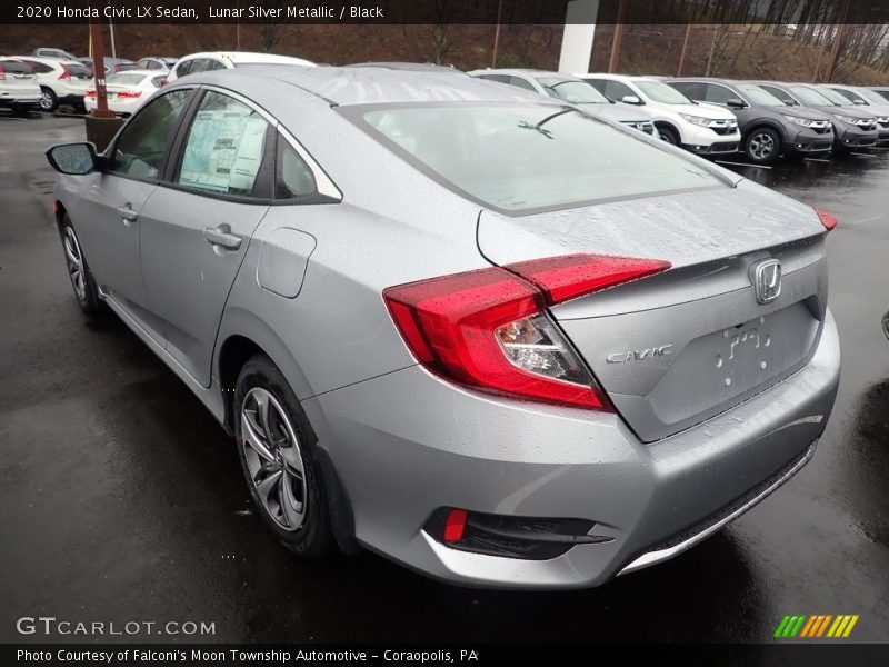 Lunar Silver Metallic / Black 2020 Honda Civic LX Sedan