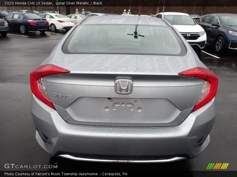 Lunar Silver Metallic / Black 2020 Honda Civic LX Sedan