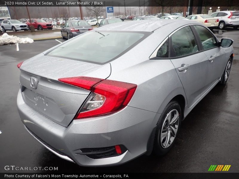 Lunar Silver Metallic / Black 2020 Honda Civic LX Sedan