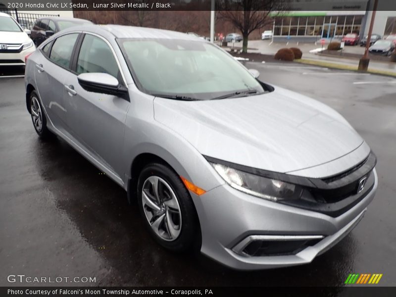 Lunar Silver Metallic / Black 2020 Honda Civic LX Sedan