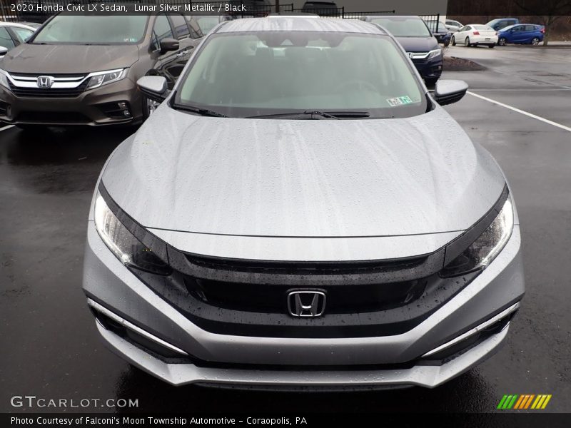 Lunar Silver Metallic / Black 2020 Honda Civic LX Sedan