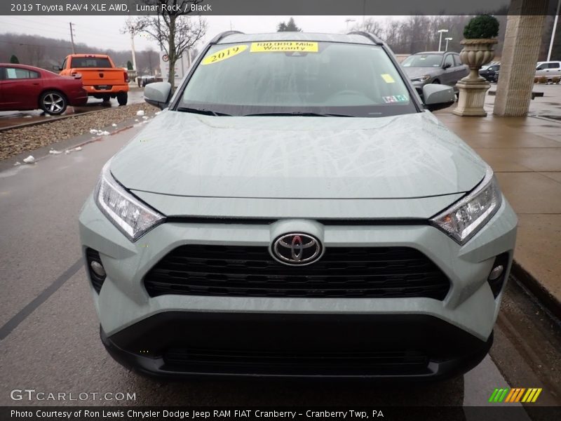 Lunar Rock / Black 2019 Toyota RAV4 XLE AWD