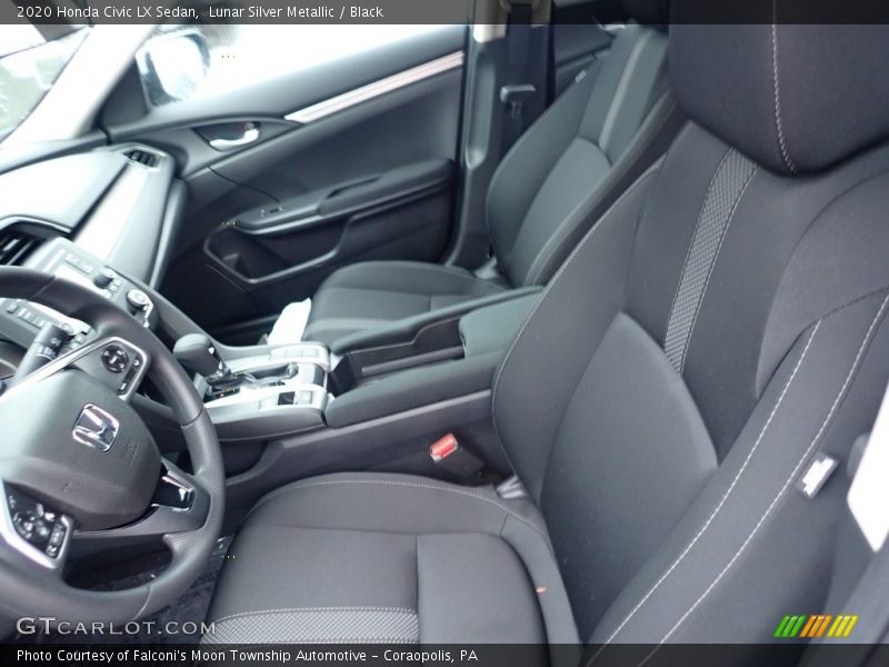Lunar Silver Metallic / Black 2020 Honda Civic LX Sedan