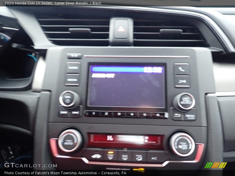 Lunar Silver Metallic / Black 2020 Honda Civic LX Sedan
