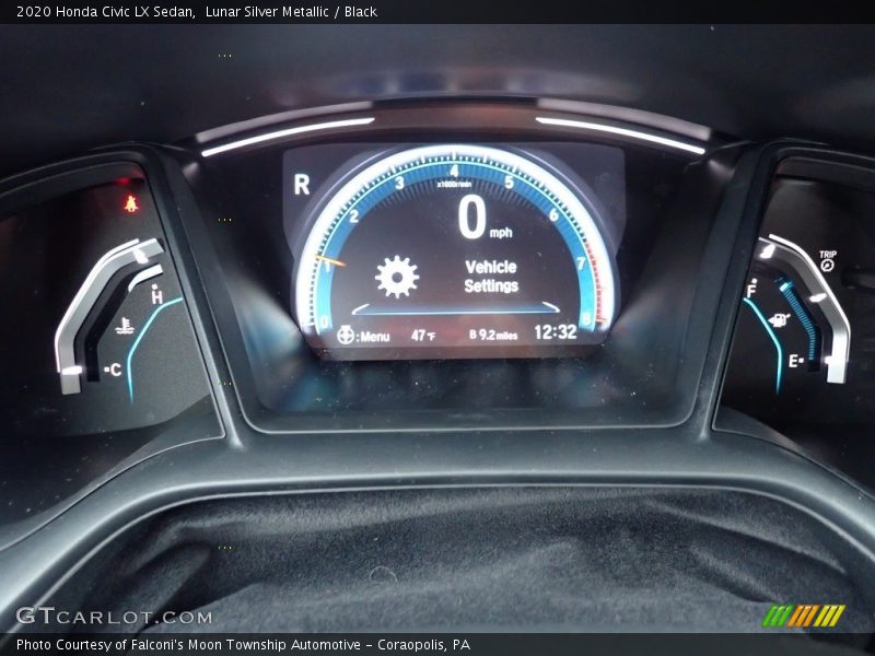 Lunar Silver Metallic / Black 2020 Honda Civic LX Sedan