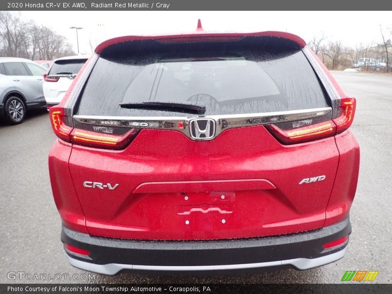 Radiant Red Metallic / Gray 2020 Honda CR-V EX AWD