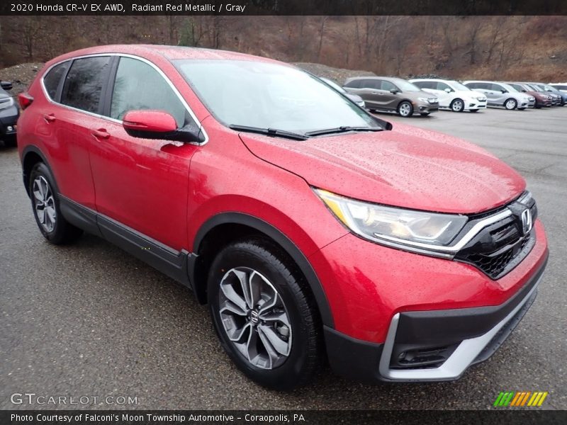 Radiant Red Metallic / Gray 2020 Honda CR-V EX AWD
