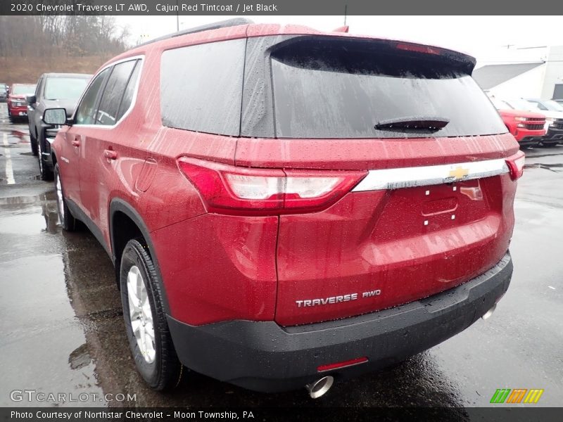 Cajun Red Tintcoat / Jet Black 2020 Chevrolet Traverse LT AWD