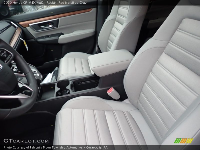 Radiant Red Metallic / Gray 2020 Honda CR-V EX AWD