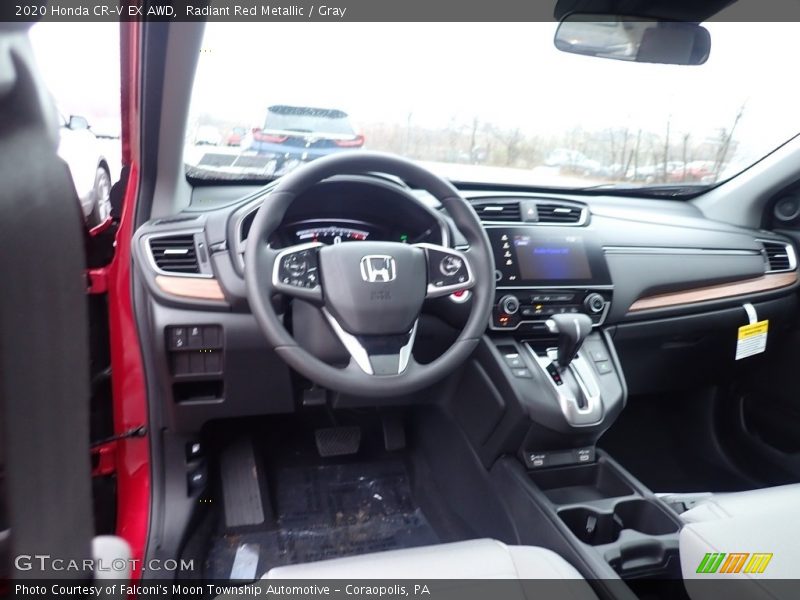 Radiant Red Metallic / Gray 2020 Honda CR-V EX AWD