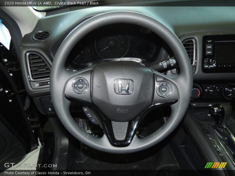 Crystal Black Pearl / Black 2020 Honda HR-V LX AWD