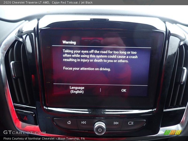 Cajun Red Tintcoat / Jet Black 2020 Chevrolet Traverse LT AWD