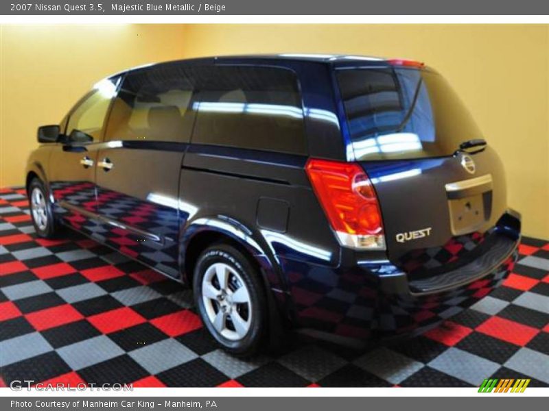Majestic Blue Metallic / Beige 2007 Nissan Quest 3.5