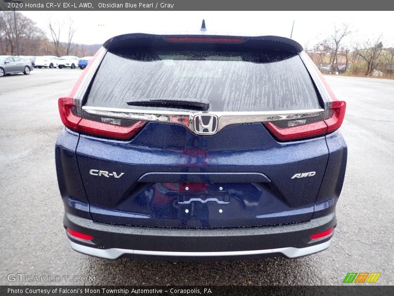 Obsidian Blue Pearl / Gray 2020 Honda CR-V EX-L AWD