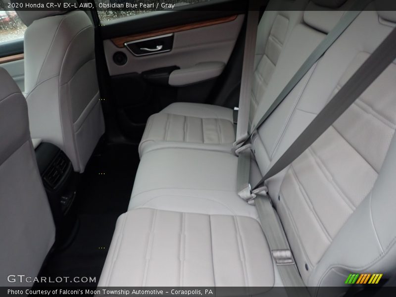 Obsidian Blue Pearl / Gray 2020 Honda CR-V EX-L AWD
