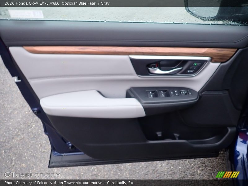 Obsidian Blue Pearl / Gray 2020 Honda CR-V EX-L AWD