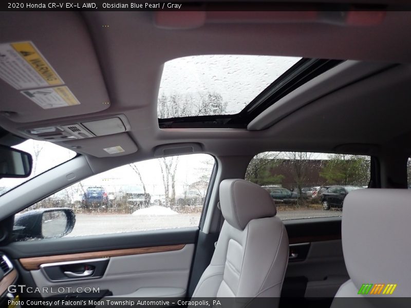 Obsidian Blue Pearl / Gray 2020 Honda CR-V EX-L AWD