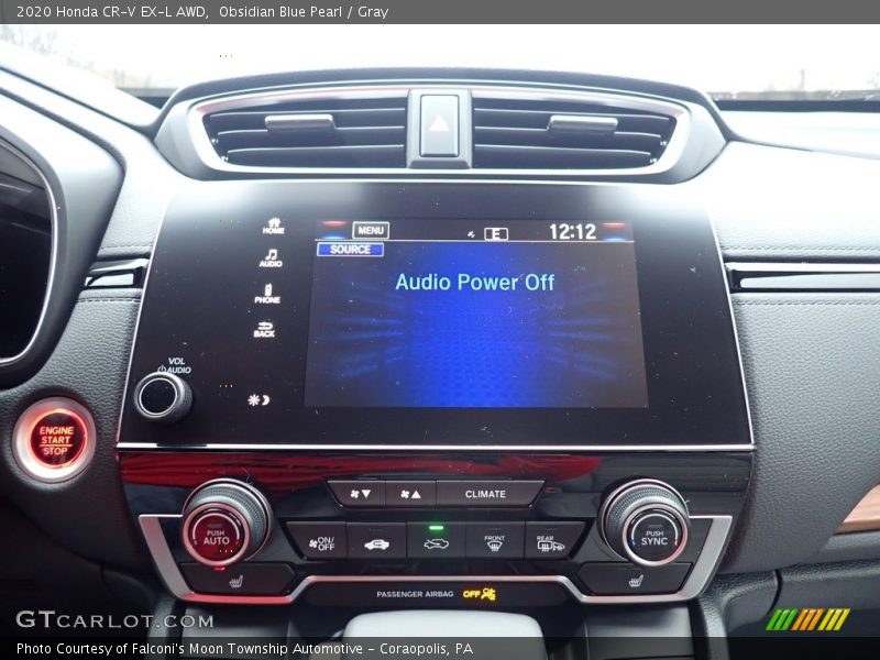 Obsidian Blue Pearl / Gray 2020 Honda CR-V EX-L AWD