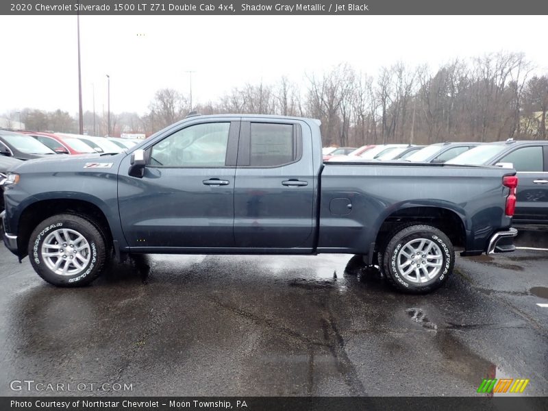 Shadow Gray Metallic / Jet Black 2020 Chevrolet Silverado 1500 LT Z71 Double Cab 4x4